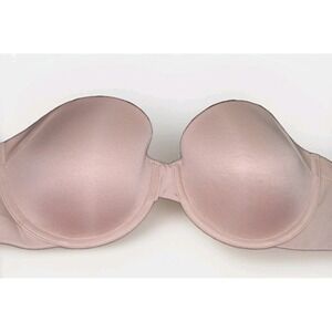 Maidenform Tan Nude Strapless Bra‎ Women's 36B Underwire no Straps Push-up